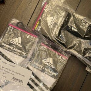 Adidas Women's Superlite Socks - Black and White